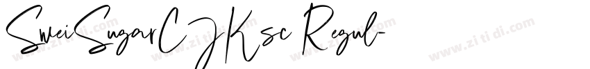 SweiSugarCJKsc Regul字体转换 SweiSugarCJKsc Regul字体转换